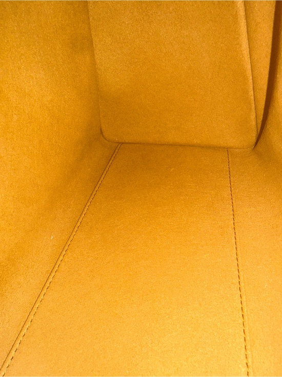 MCM Handbags - MCM Mustard Yellow Suede Interior with Embossed Leather Patch